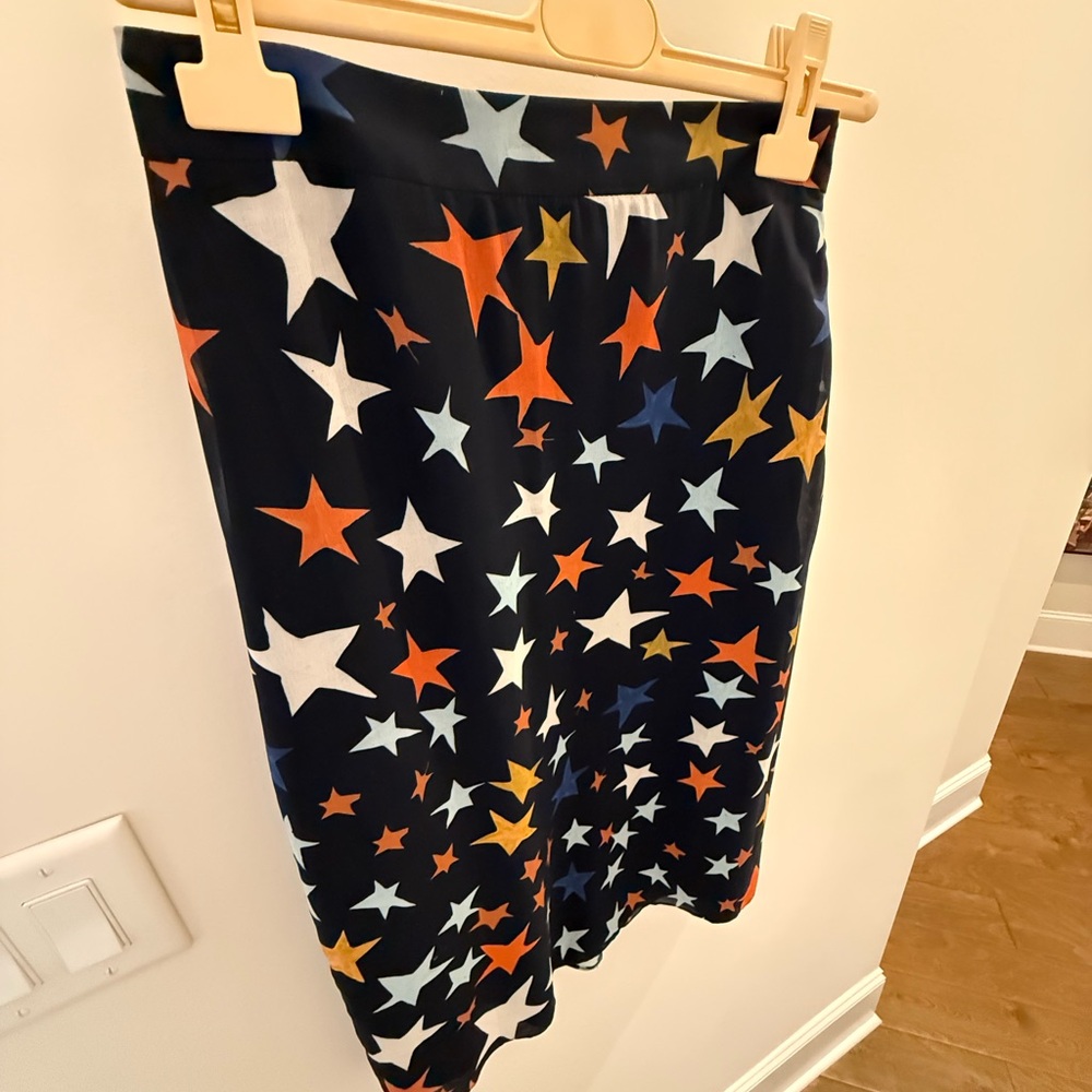 Hutch Starry Night Pencil Skirt - Navy and Multicolor